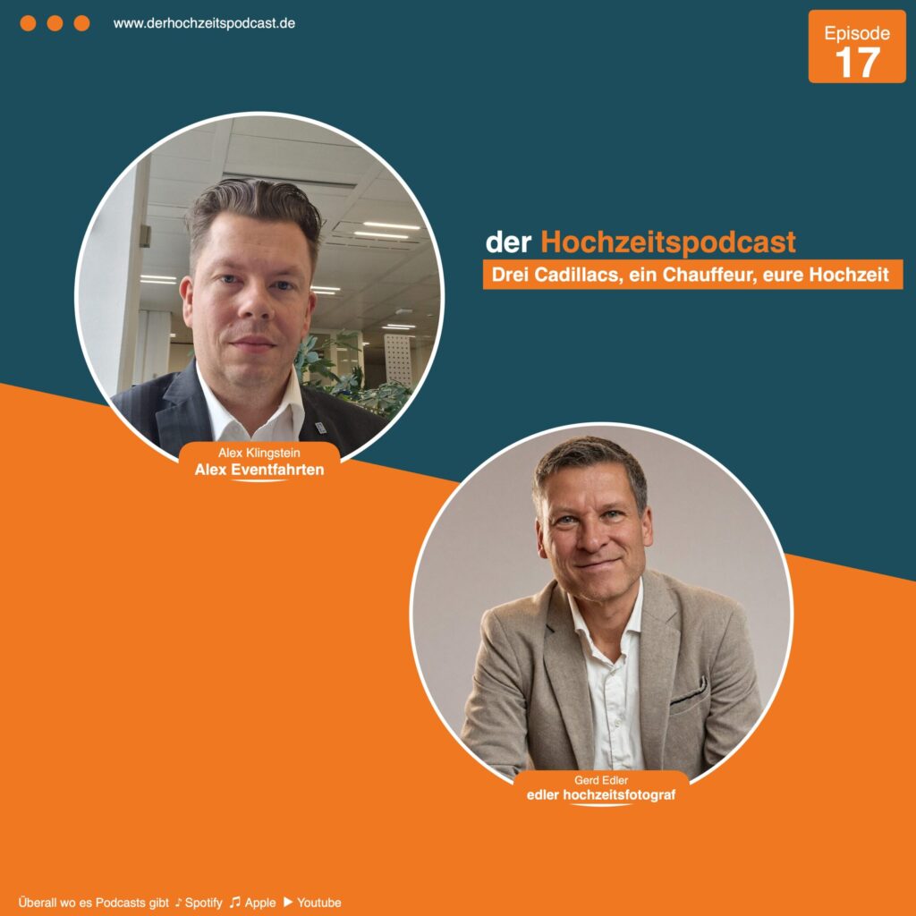 Alex Klingstein von Alex Eventfahrten, Gast in Episode 17 des Hochzeitspodcasts von Gerd Edler